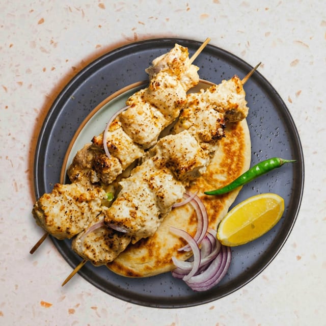 Chicken Malai Kebab.