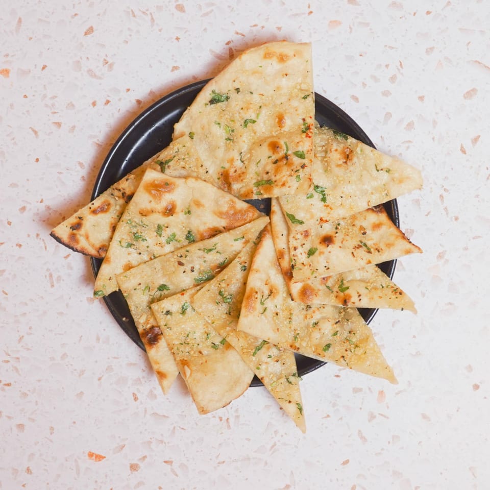 Delicious Garlic Naan Awaits